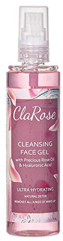 ClaRose Deep Cleansing Face Gel with Natural Oil and Hyaluronic Acid, 150 ml, Rose