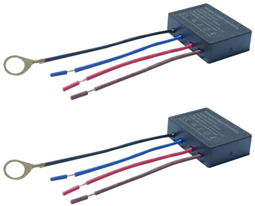 3 Way Touch Sensor Dimmer, Touch Light Dimmer Switch Control Sensor, Touch lamp Repair Kit Control Module, Lamp Desk Light Parts, Replacement Sensor(Size:2pcs)