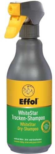 RL24 - Trocken-Shampoo WhiteStar | Pferdeshampoo | Haarewaschen ohne Wasser & spülen | entfernt Mist-, Urin- & Grasflecken | Mähnenshampoo für Pferde | Pferdepflege | 1 x 500 ml
