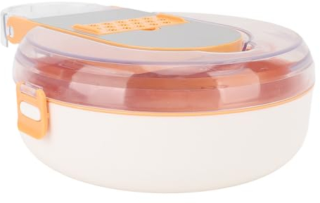 Ensemble de Hachoir de Cuisine, Coupe-légumes Multifonctionnel 12 en 1, Lames en Acier Inoxydable, Râpe à Fromage, Mandoline, Trancheur pour Maison, Restaurant (ORANGE)