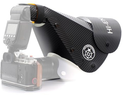 Gua'ge Makro-Blitzdiffusor-Softbox, Makrofotografie-Hufeisen-Gegenlichtblende für Insekten, Blumen und detailliertere Fotografie. (Large Size II)