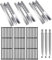 Hiorucet Grillteile für Broil King Baron 320, Baron 320S, 9221-54, 9221-57, 9211-54, 9215-54, 9211-64, 9211-67, Baron 340, 9211-57, Gusseisen-Grillroste, Edelstahlheizplatten, Brenner
