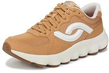 Ryka Womens Podflow Retro Walking Shoes Yellow Oak Mesh Fabric 5.5 M