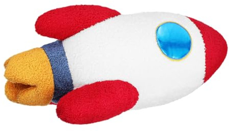 Gatuida Rocket Ship Throw Pillow Plush Space Pillow Decorative Cushions for Boys Room Nursery Space Decor Children's Bedroom Bedding Accessories