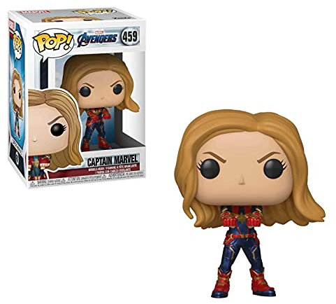 Funko POP! Bobble: Marvel Avengers Endgame: Captain Marvel - Collectable Vinyl Figure - Gift Idea - Official Merchandise - Toys for Kids & Adults - Movies Fans - Model Figure for Collectors