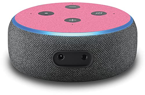 2er Set Folie Cover für intelligenten Smart Speaker Lautsprecher Aufkleber Schutzfolie Skin selbstklebend passgenau Klebefolie für Sprachassistent R137 (Nr. 9 Glitzer Hellrosa)