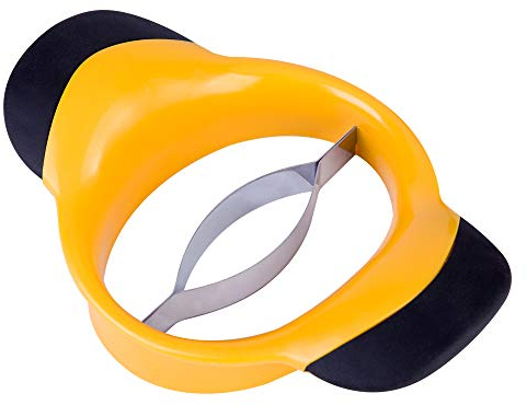 Kesntto Trancheuse Pour Mangue - Vide-Mangue Amélioré, Coupe et éplucheur à Mangue Ultra-Tranchant, Fendeuse et Pitter à Mangue Extra-Large - Diviseur Pour Mangue Jusqu'à 13 cm