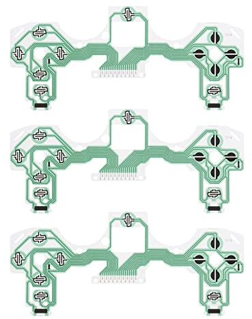 The Lord of the Tools 3 pezzi di ricambio per tastiera conduttiva pellicola di ricambio flessibile regolatore pad compatibile con controller PS4 JD-M-001 JD-M-010 JD-M-011