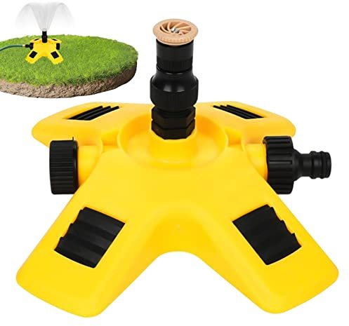 Saiki di irrigazione del Prato interrato | Irrigatore a spruzzo d'Acqua con Rotazione a 360° - Irrigatore Automatico a Strato d'Acqua Uniforme per Agricoltura Anti-Overspray 3 Livelli d'Acqua