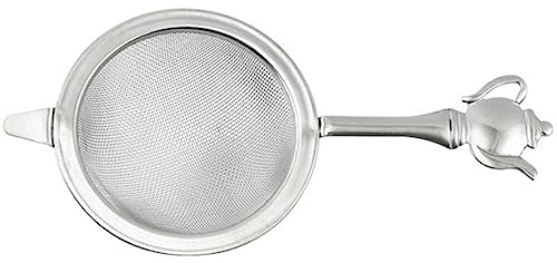 Colino da tè per chai, filtro da tè, in acciaio inox, per colino da tè sfuso, con manico, 6 5 cm, mini colino da tè per tè sfuso, succo di tè, caffè