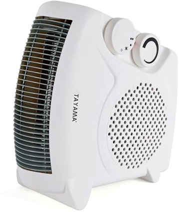 TAYAMA Portable Dual Fan Heater with 2 Heat Setting and Cool Fan Function