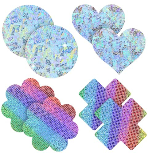SwirlColor bröstvårtor skydd självhäftande roliga personliga sexiga satin osynliga bröst blommor bröstvårtor klistermärken 4 par