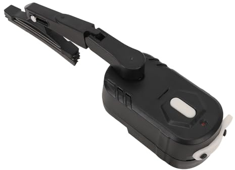 Essuie-Glace pour Casque de Moto, Interrupteur Rechargeable à 2 Vitesses, Essuie-Glace Résistant à l'eau, Basculement Facile, Plage D'oscillation 170°, Support Extensible adapté