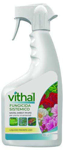 VITHAL Fungicida Sistemico PFnPO, a Base di Potassio Fosfonato, Contro Phytophthora e Peronospora, Pronto all'Uso, Uso Domestico su Ornamentali