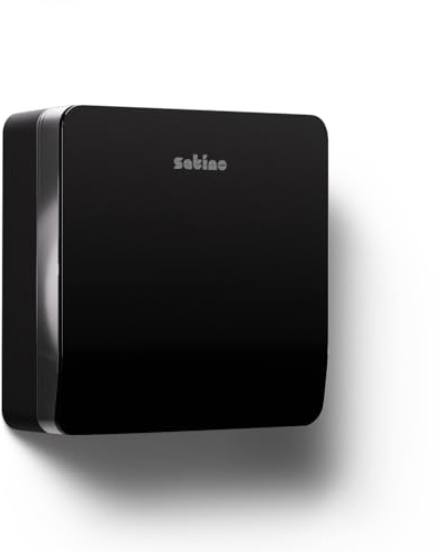 Satino HYGINITY Jumbo Toilettenpapier Spender - Made in Germany – Toilettenpapierspender mit Füllstandsanzeige - für Gewerbe & Industrie – schwarz