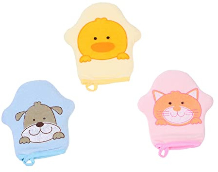 WRITWAA 3pièces de Bain pour Garçon Fille Exfoliants pour Corps de Toilette pour Garçon Fille