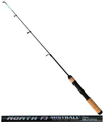 Mistrall Eisrute Eisangel North Ice F3 70cm Eisangelrute Teleskop Mixed Carbon