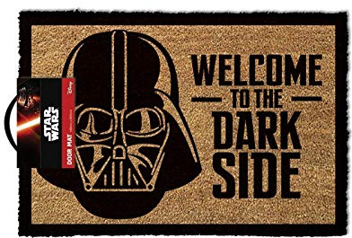 Star Wars Doormat | Welcome To The Darkside Home Mat Gift | Brown Coir Homeware One Size