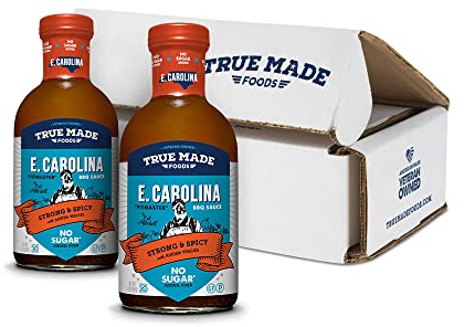 Pitmaster Eastern Carolina Vinegar Barbecue or Mop Sauce from Legendary Pitmaster Ed Mitchell - made from Apple Cider Veingar and Hot Pepper - Keto Friendly BBQ Sauce with No Sugar Added - Whole30 and Paleo Friendly (17oz, 2 Pack)