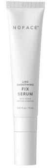 NuFACE FIX Serum - Line Smoothing Conductive Serum for Microcurrent with Triple Peptide, Hyaluronic Acid & IonPlex to Hydrate, Brighten and Enhance NuFACE Microcurrent Device Results (0.5 oz)