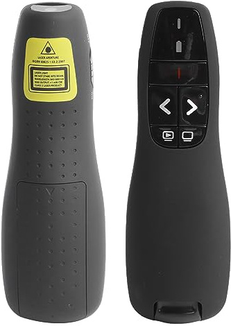Presentatore Wireless USB, Clicker Remoto per Presentazioni PowerPoint con Ampio Raggio di Controllo, Compatibile con, OS X, IOS, per Conversazioni Aziendali
