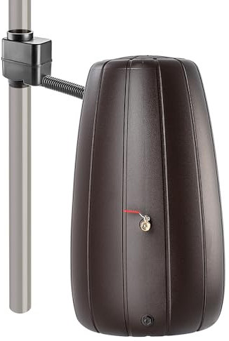 KADAX Regentonne 200L, Regenwasserbehälter mit Regensammler und Wasserhahn, Frostsicher Regenfass aus Kunststoff, Regenwassertank für Garten (Mokka)