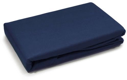 Microfaser Bettlaken Haustuch ohne Gummizug Betttuch Pension Reise Tischdecke (Navy, 140x200 cm)
