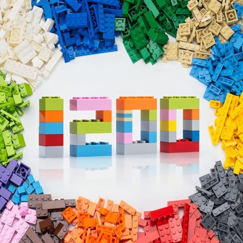 WYSWYG Blocs de Construction de Base 1200 Pièces, Compatible, Convient aux Garçons et aux Filles à partir de 6 Ans