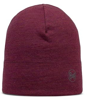 Buff Gorro Merino Midweight Hombre Mujer Adulto, Bufanda Multifuncional 100% Lana Merino, Senderismo, Aire Libre, Sostenible, Ligera, Talla Única, Rojo