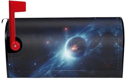 Solar System Print Mailbox Covers,Magnetic Standard Size,Easy To Install,For House Outside Mail Boxes