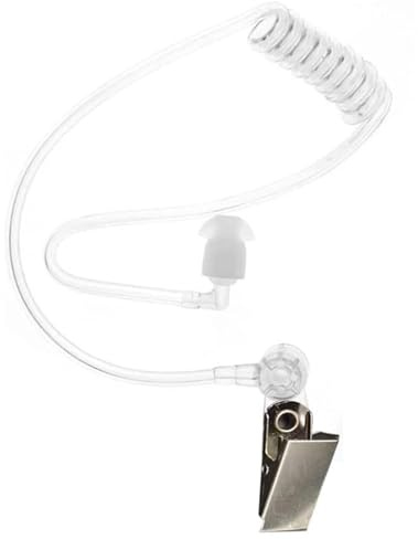 Tubo di Ricambio per Auricolari a Bobina Acustica,Tubo Audio a Spirale Trasparente con Auricolari Morbidi,Per Cuffia Auricolare Della Radio a Due Vie,Accessorio per Walkie Talkie,Facile Installazione