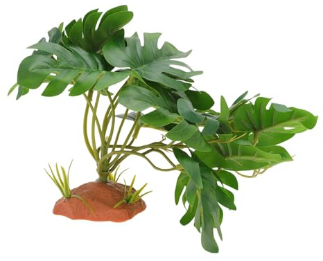 CAPASTEC Vivarium Plants Terrarium Plants Reptile Plants for Vivarium | Natural Look Hides, Bearded Dragon Tank Accessories, Enhance Reptile Habitat, Reptile Plants for Terrarium, Green