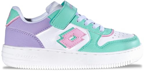 Lotto Paliot LR K Unisex Kids, Scarpe da Ginnastica, Lilla Menta, 34 EU