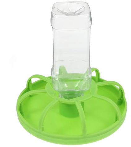 HOLIDYOYO Small Poultry Feeder with Large Capacity Water Dispenser for Quail Chicken Birds Feed Waste Reduction Chick Feeder and Drinker Container for Farm and Home Use