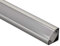 Gedotec Winkelprofil Aluminium-Profile LED Eckprofil 2500 mm Profilleisten für LED-Streifen | Licht-Schiene Alu silber matt | Streuscheibe milchig transparent | 1 Stück - LED-Profile mit Endkappen