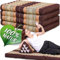Namasdee Klappmatratze 200x80x8cm mit 100% natürlicher Kapokfüllung (Braun)