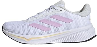 adidas Mujer Response Runner Shoes, Cloud White/Bliss Lilac/Orange Tint, 46 EU