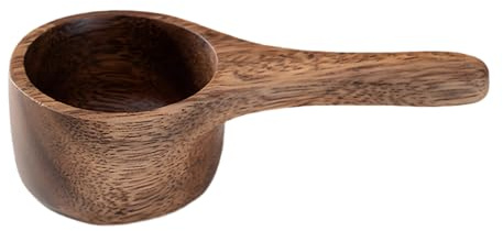 Cuchara de café | Cuchara medidora de café de madera de 42 ml | Utensilios de cocina, para bar, azúcar, té, proteína, polvo, cafetería, cocina, harina, sal y hogar