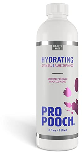 Pro Pooch Hafer-Hundeshampoo für juckende Haut (250 ml) Natürlich, hypoallergen & parfümfrei Professionelles Shampoo wie vom Hundefrisör Enthält kolloidale Haferflocken, Aloe vera und Provitamin