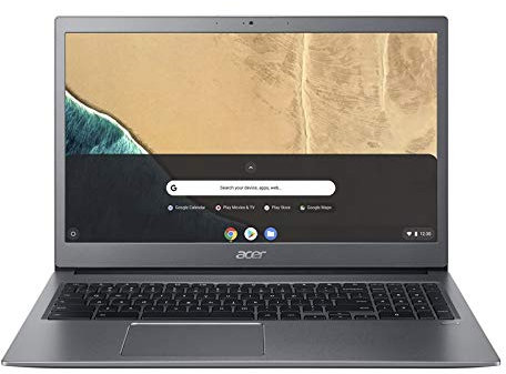 acer portátil Chromebook 715 15 FHD IPS - Core i3-8165U - 8 GB DDR4-64 GB eMMC HDD - Intel HD - 802.11ac/b/g/n + BT- TPM - Lector de Huellas - no ODD - Bateria 56Wh - Chrome - Plata