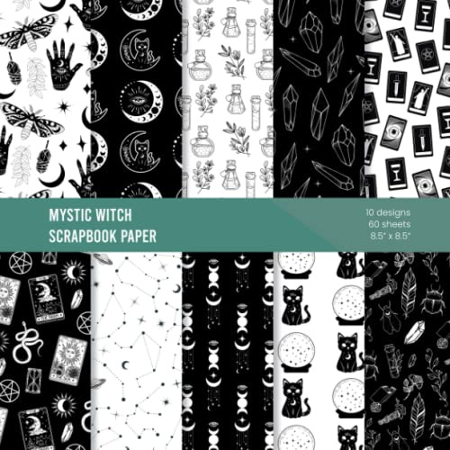 Mystic Witch Scrapbook Paper: Decorative Craft Paper For Journaling And Scrapbooking – Witchcraft and Magic Designed Pages