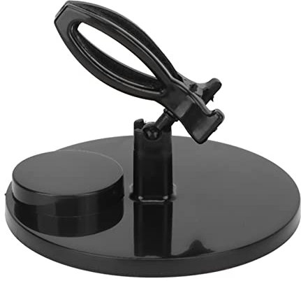 Nail Polish Holder, Nail Polish Bottle Holder Stand Wide Base Prevent Fall Off Nail Gel Fixing Clip Nail Polish Bottle Holder Grip for Manicure (Black)