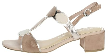 MARCO TOZZI sandalo da donna morbido plantare Feel Me vegano sandalette vegane per il look estivo perfetto, rosa (NUDE COMB), 40 EU