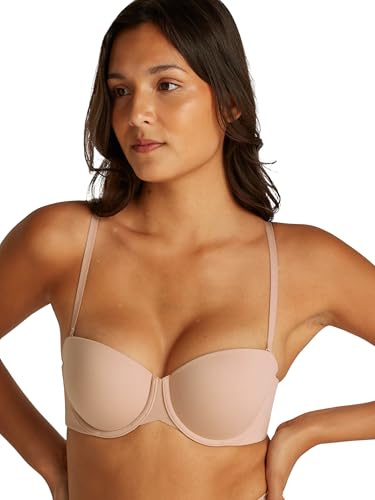 Calvin Klein Donna Reggiseno Senza Spalline Lightly Lined Elasticizzato, Beige (Cedar), 5B