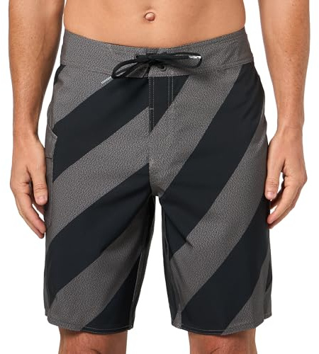 Volcom Men's 20 Mod-Tech Board Shorts- Stretch, UPF 50+ Sun Protection, Quick-Dry Swim Bottoms, Manic Black Combo, 38