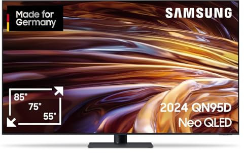Samsung GQ75QN95DAT 189 cm Fernseher (75 Zoll), Neo QLED AI TV mit Neural Quantum 4K AI Gen2 Prozessor, Smart TV, KI TV, Deutsches Modell, graphitschwarz