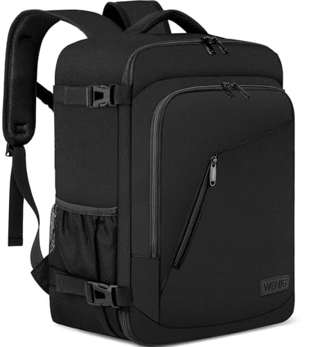 Bagage Cabine 40x30x20 Sac à Dos Voyage Cabine Avion 24L Sac Cabine Avion 40x30x20 pour Wizzair Bagage à Main avec USB Charging Port Sac à Dos Ordinateur Portable 14 Pouces Homme Femme Noir