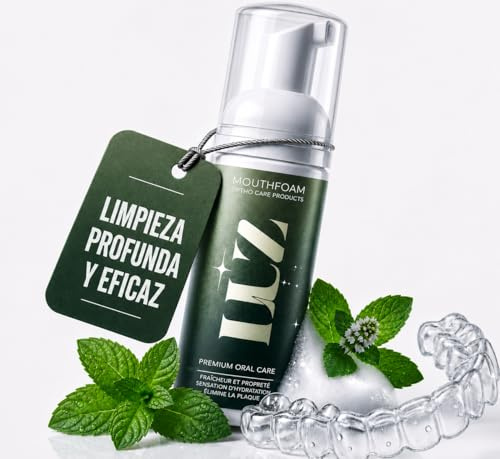 LŪZ Aligner Reinigung's Schaum – Von Kieferorthopäden entwicktelt - Zahnschiene Reinigung - Effective Aligner Reinigung, Entfernt Gerüche & sorgt für frischen Atem - Retainer Cleaner 50 ml