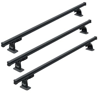 Set 3 Barre Portatutto per Berlingo, Partner, Combo dal 2019 e Doblo' dal 2023 - Acciaio - 150 cm - Carico 100 Kg - Made in Italy