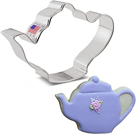 Ann Clark Teapot Cookie Cutter, Large 4-1/4”, Made in USA